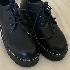 Wild Pair Womens Shoe Platform Oxford 8.5  Punk Cyber Y2k Goth Rave Chunky